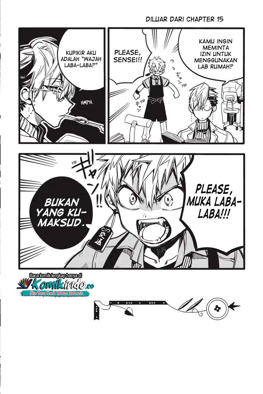 Jibaku Shounen Hanako-kun Chapter 15 Bahasa Indonesia